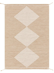 Tapis en laine Nahla beige