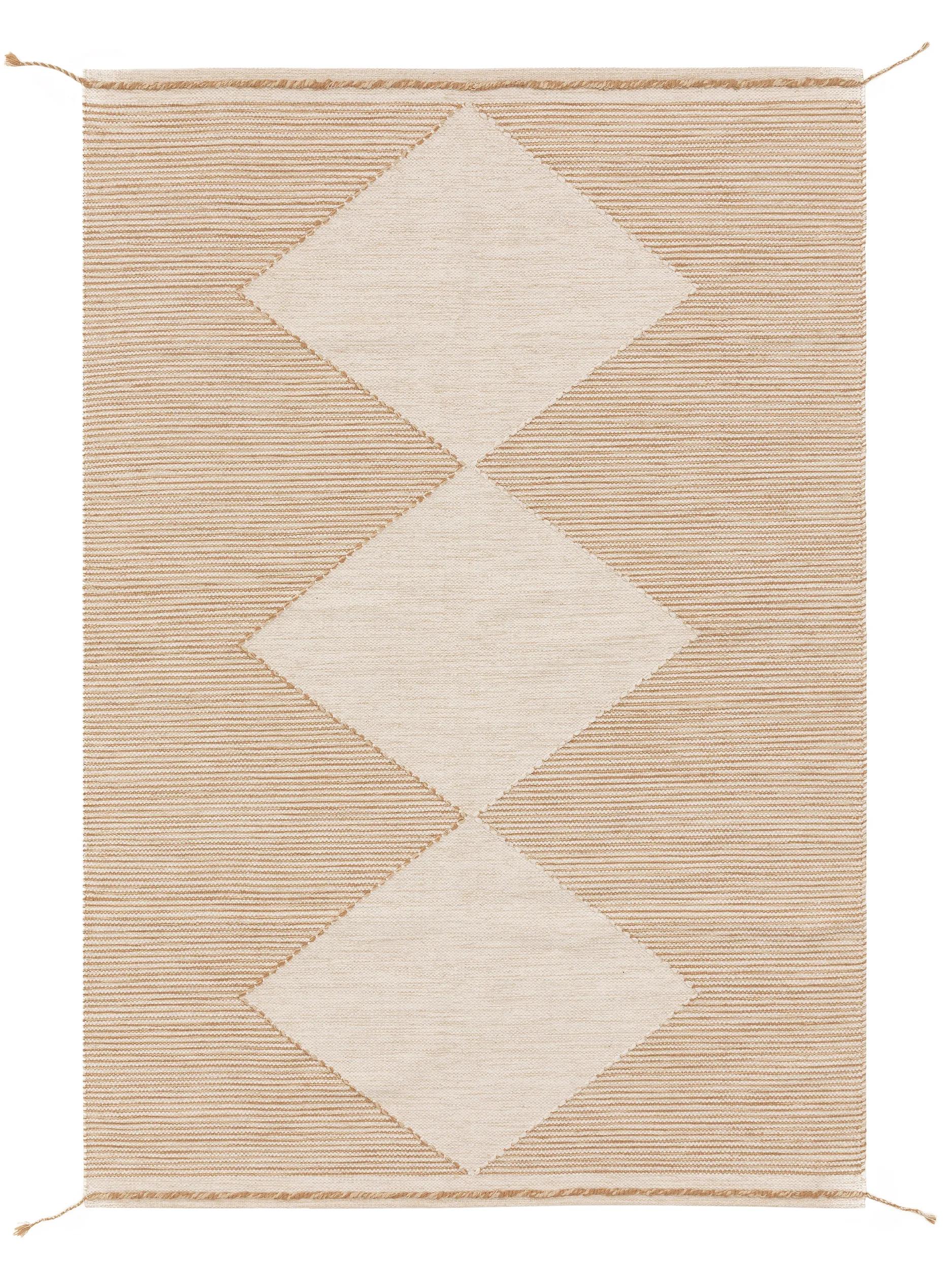 Tapis en laine Nahla beige