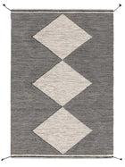 Wool Rug Nahla White/Black