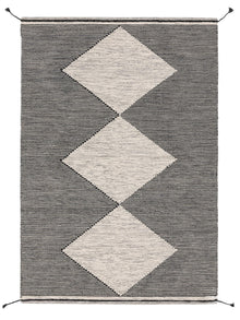 Wool Rug Nahla White/Black