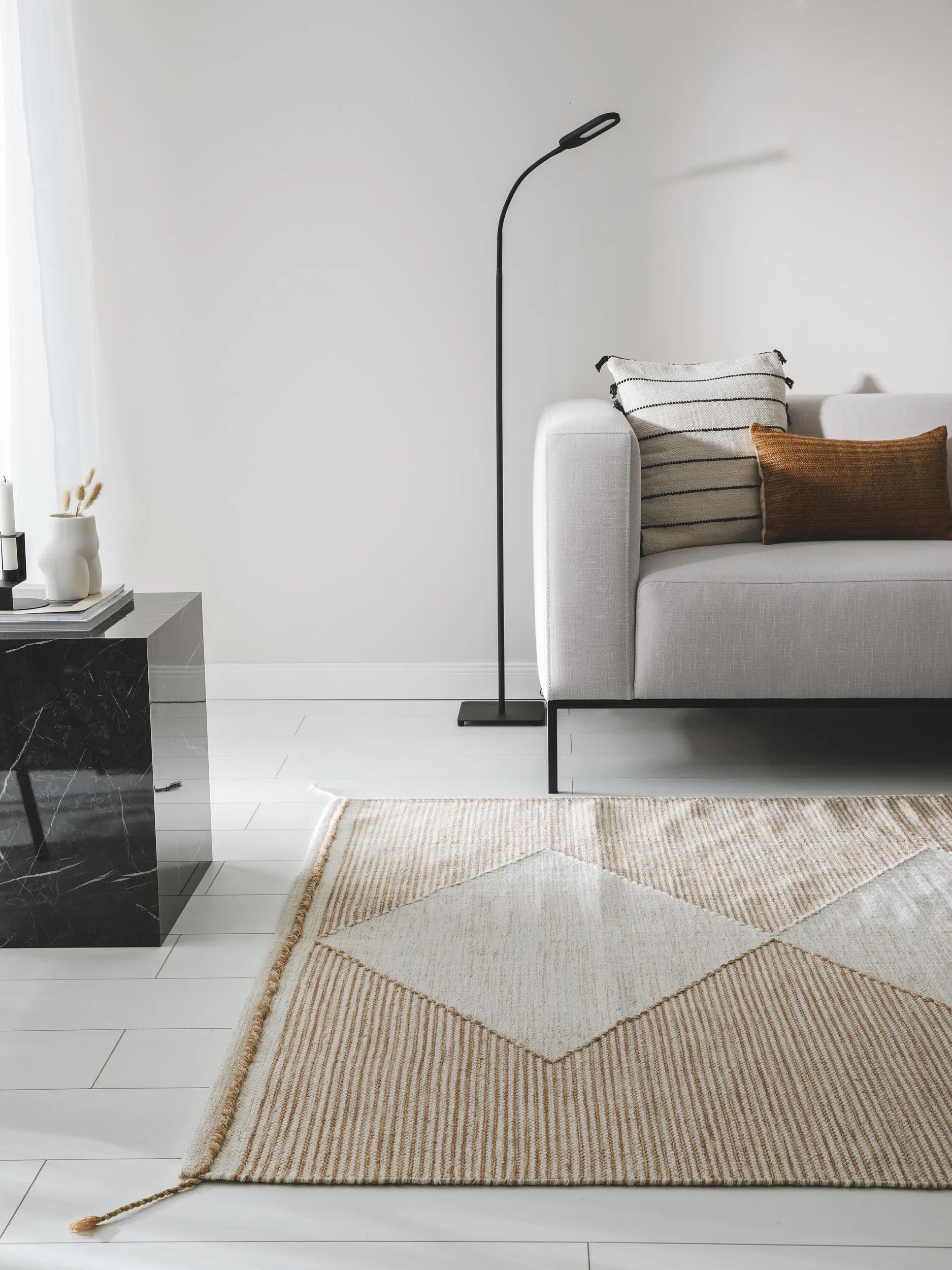 Tapis en laine Nahla beige