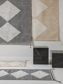 Wool Rug Nahla White/Black