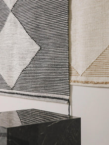 Wool Rug Nahla White/Black