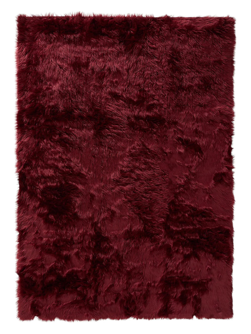 Washable Shaggy Rug Nanuk Bordeaux