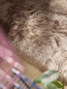 Washable Shaggy Rug Nanuk Beige