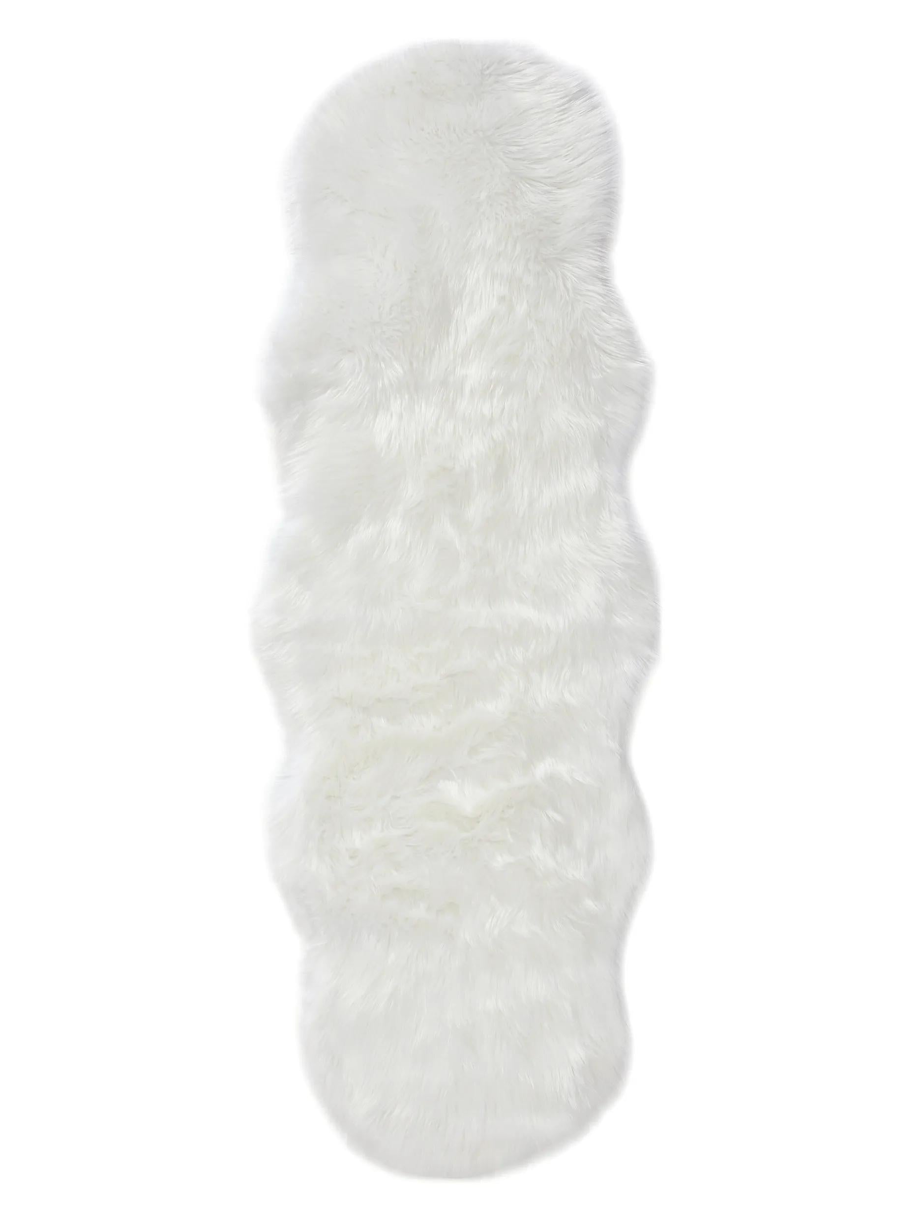 Washable Shaggy Rug Nanuk White