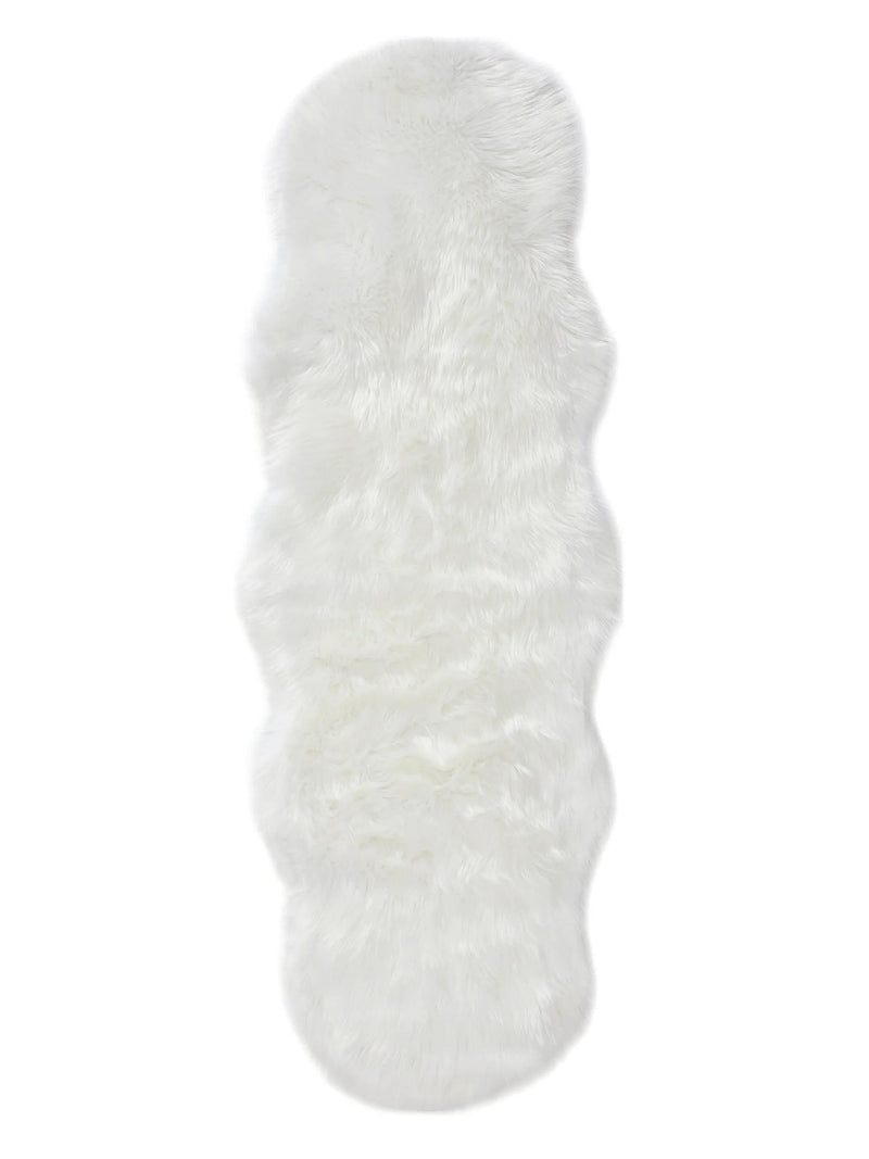 Washable Shaggy Rug Nanuk White