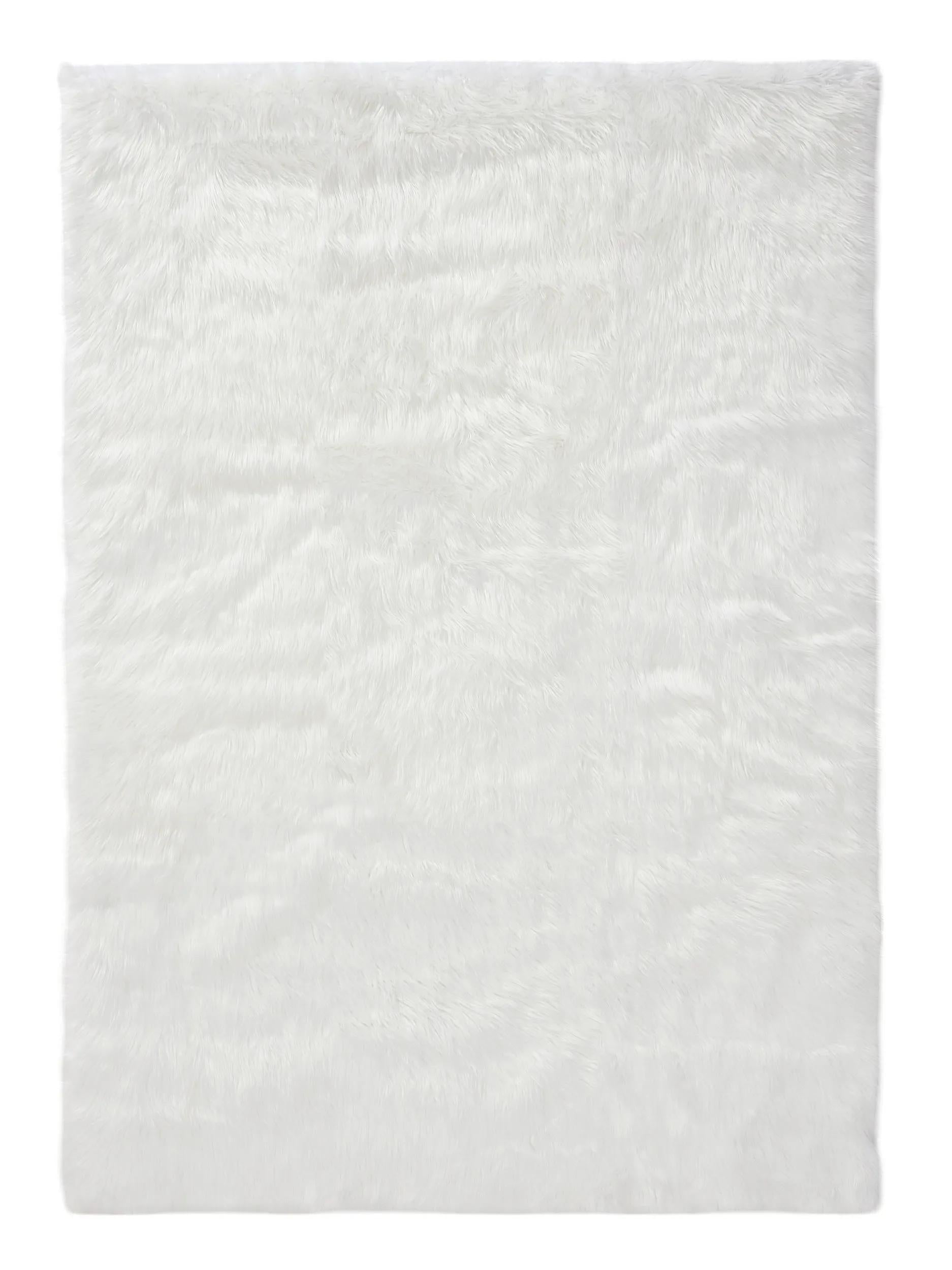Washable Shaggy Rug Nanuk White