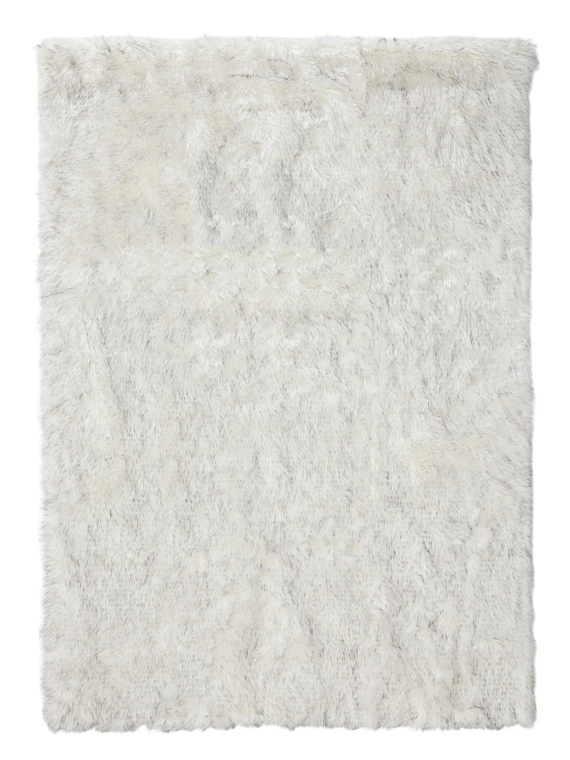 Washable Shaggy Rug Nanuk Black/White