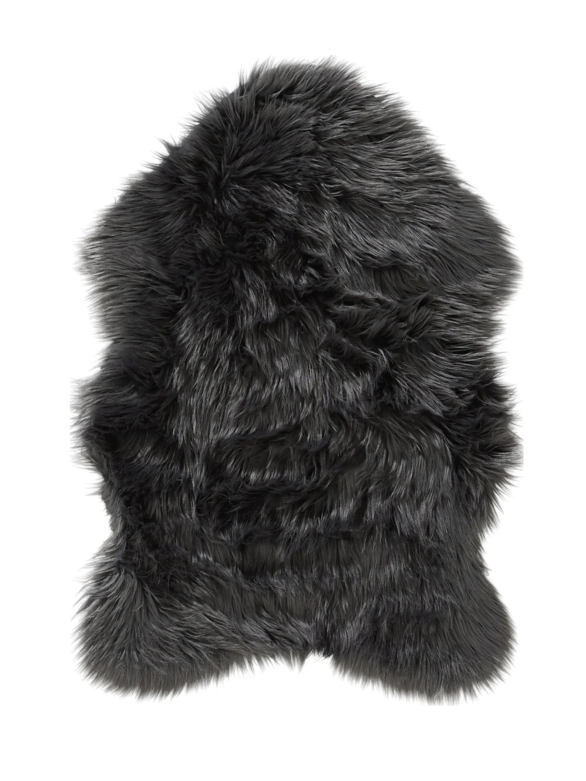 Washable Shaggy Rug Nanuk Charcoal