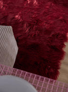 Tapis Shaggy Lavable Nanuk Bordeaux