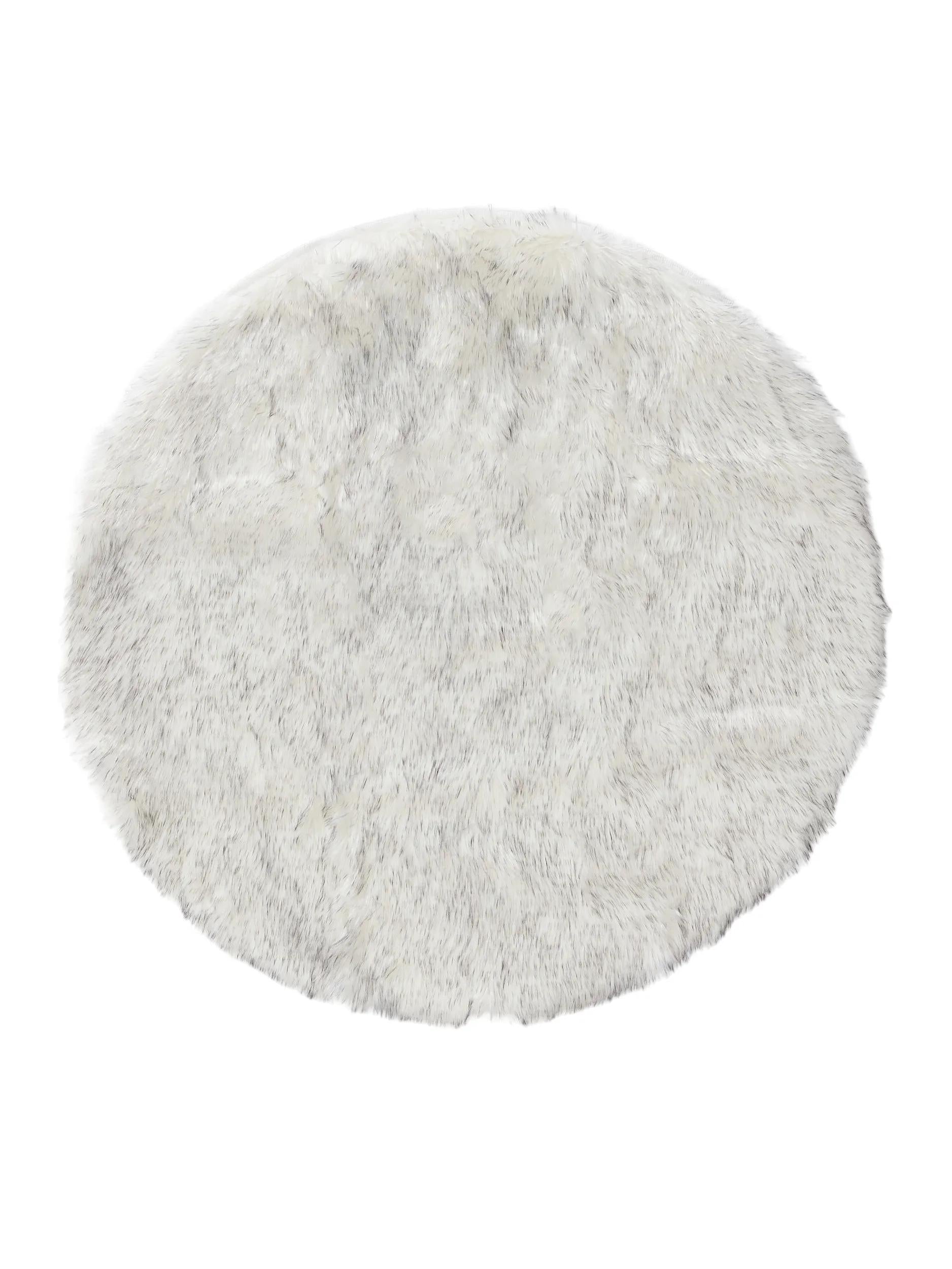 Washable Shaggy Rug Nanuk Black/White