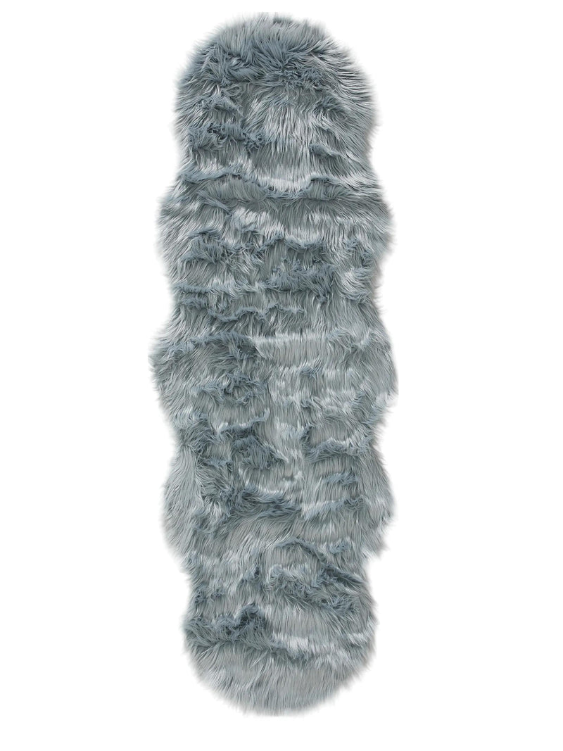 Washable Shaggy Rug Nanuk Blue