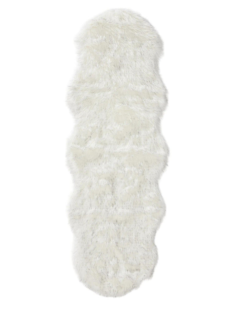 Washable Shaggy Rug Nanuk Black/White