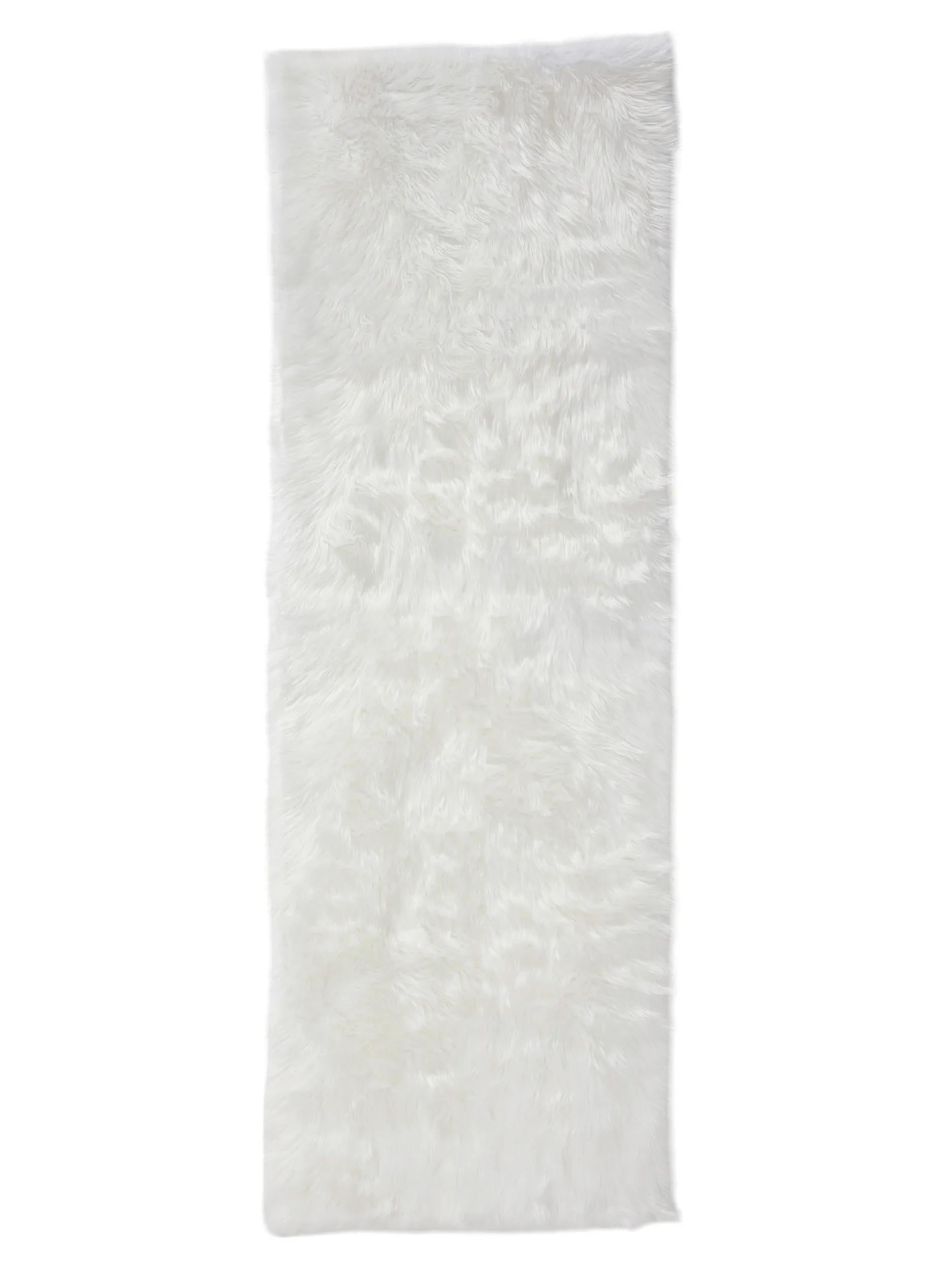 Washable Shaggy Rug Nanuk White