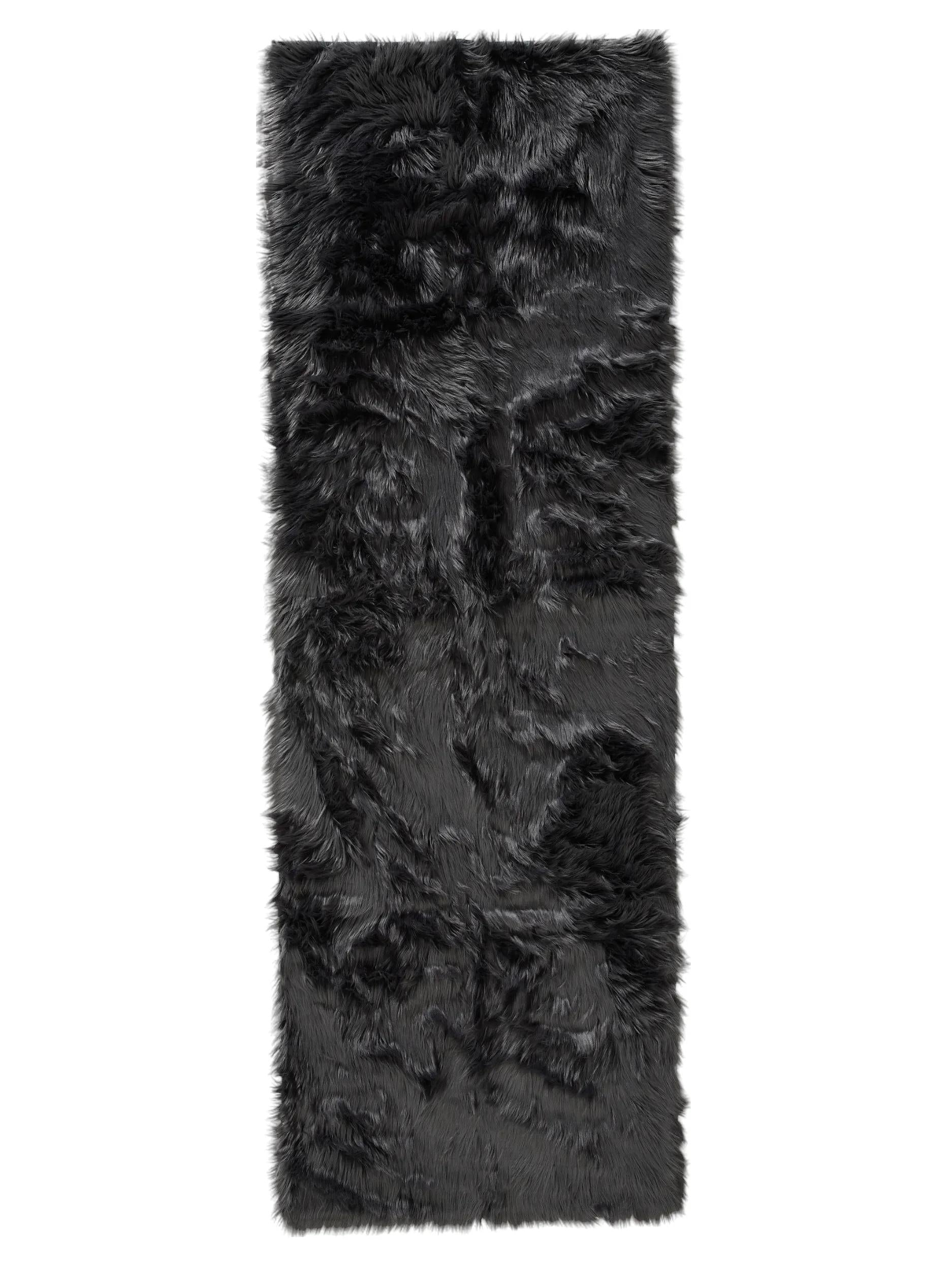 Tapis Shaggy Lavable Nanuk Charbon