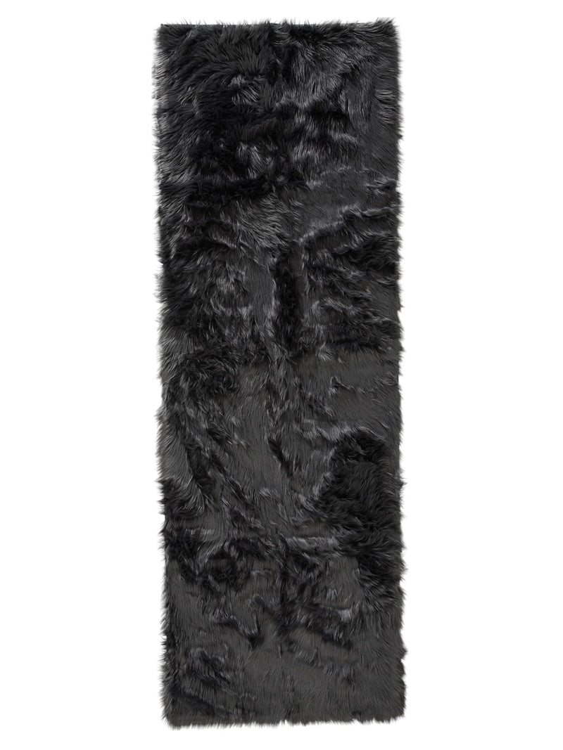 Washable Shaggy Rug Nanuk Charcoal