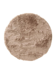 Alfombra peluda lavable Nanuk beige