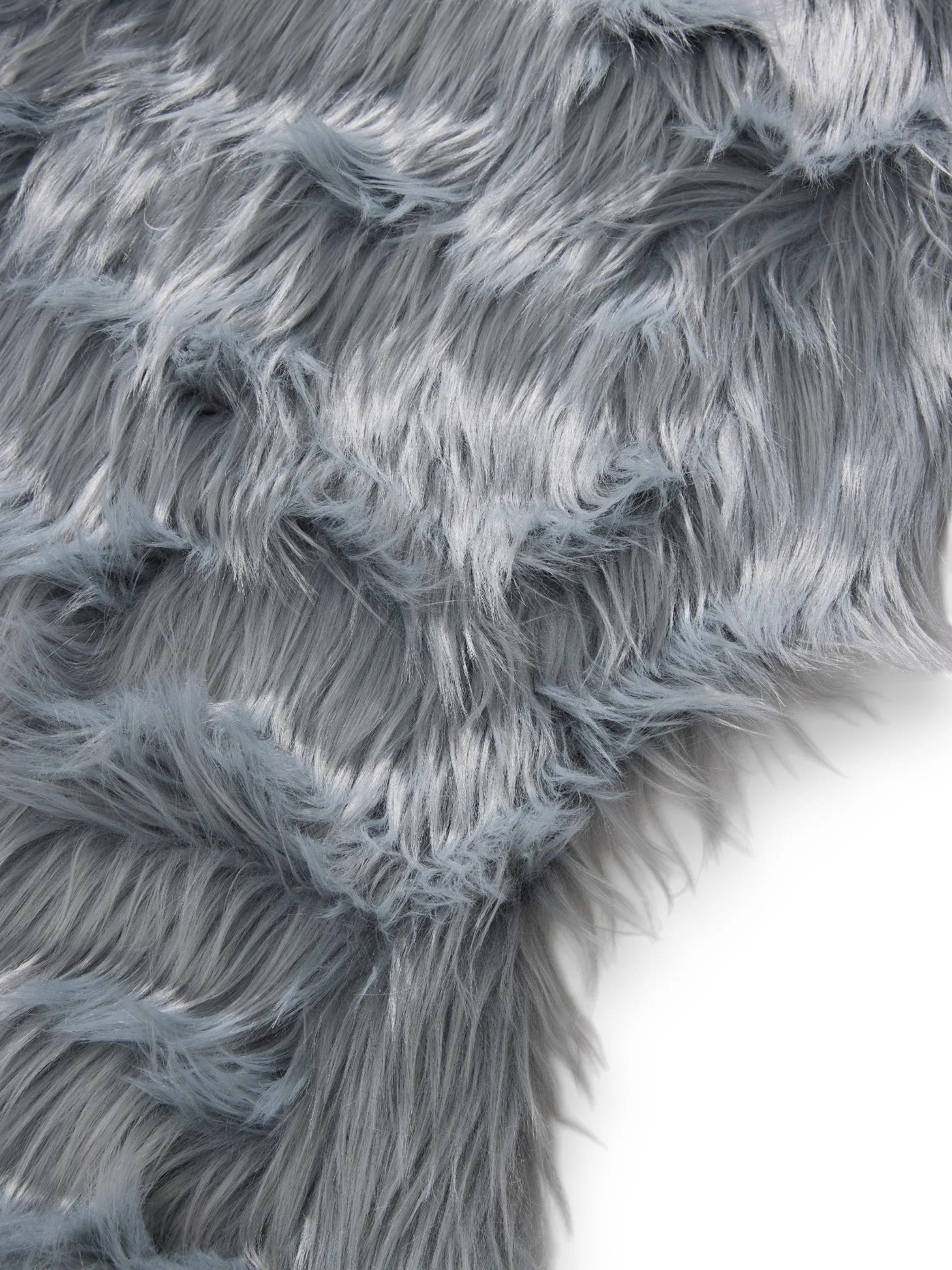 Alfombra peluda lavable Nanuk azul