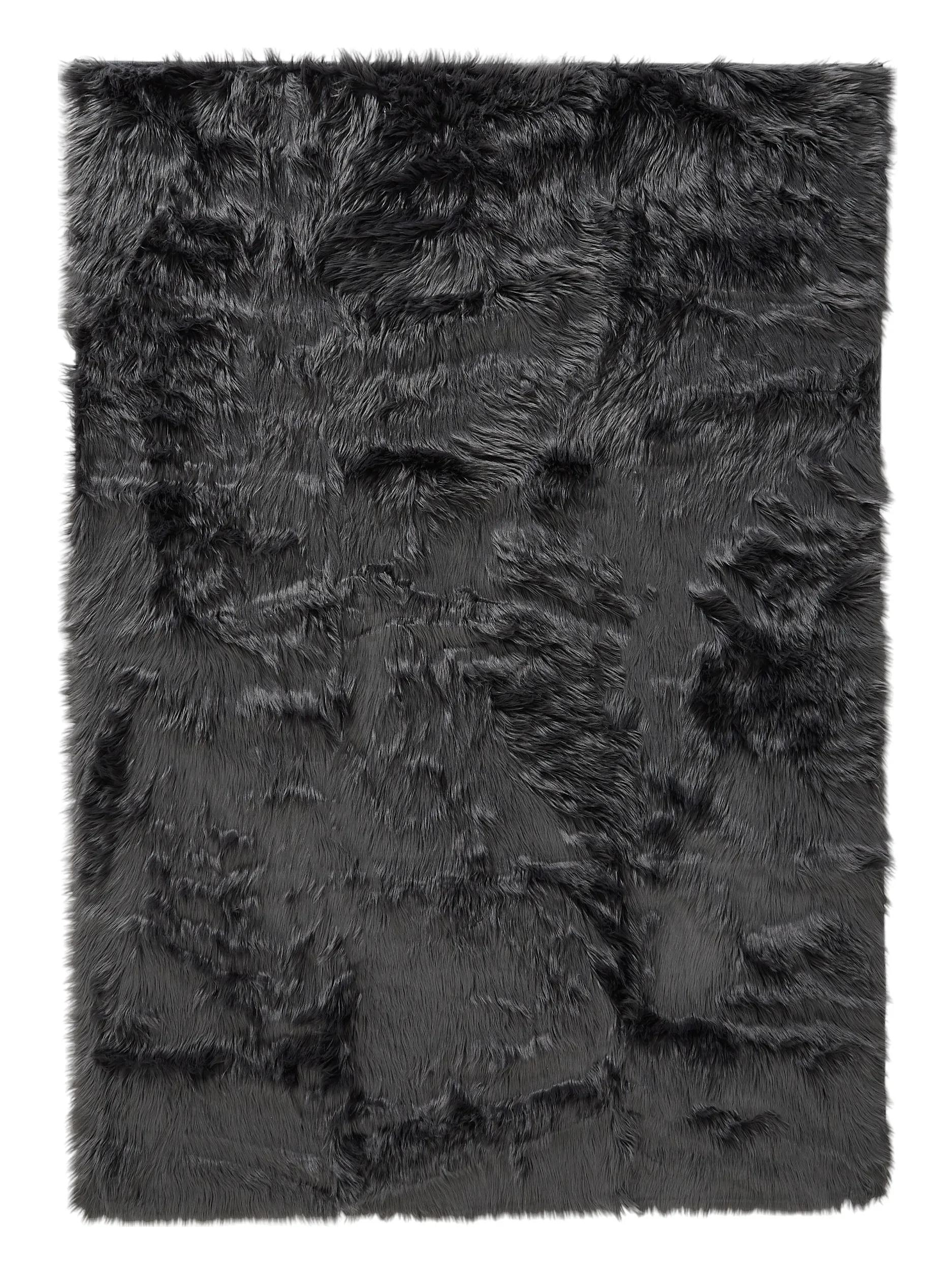 Tapis Shaggy Lavable Nanuk Charbon