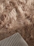 Alfombra peluda lavable Nanuk beige