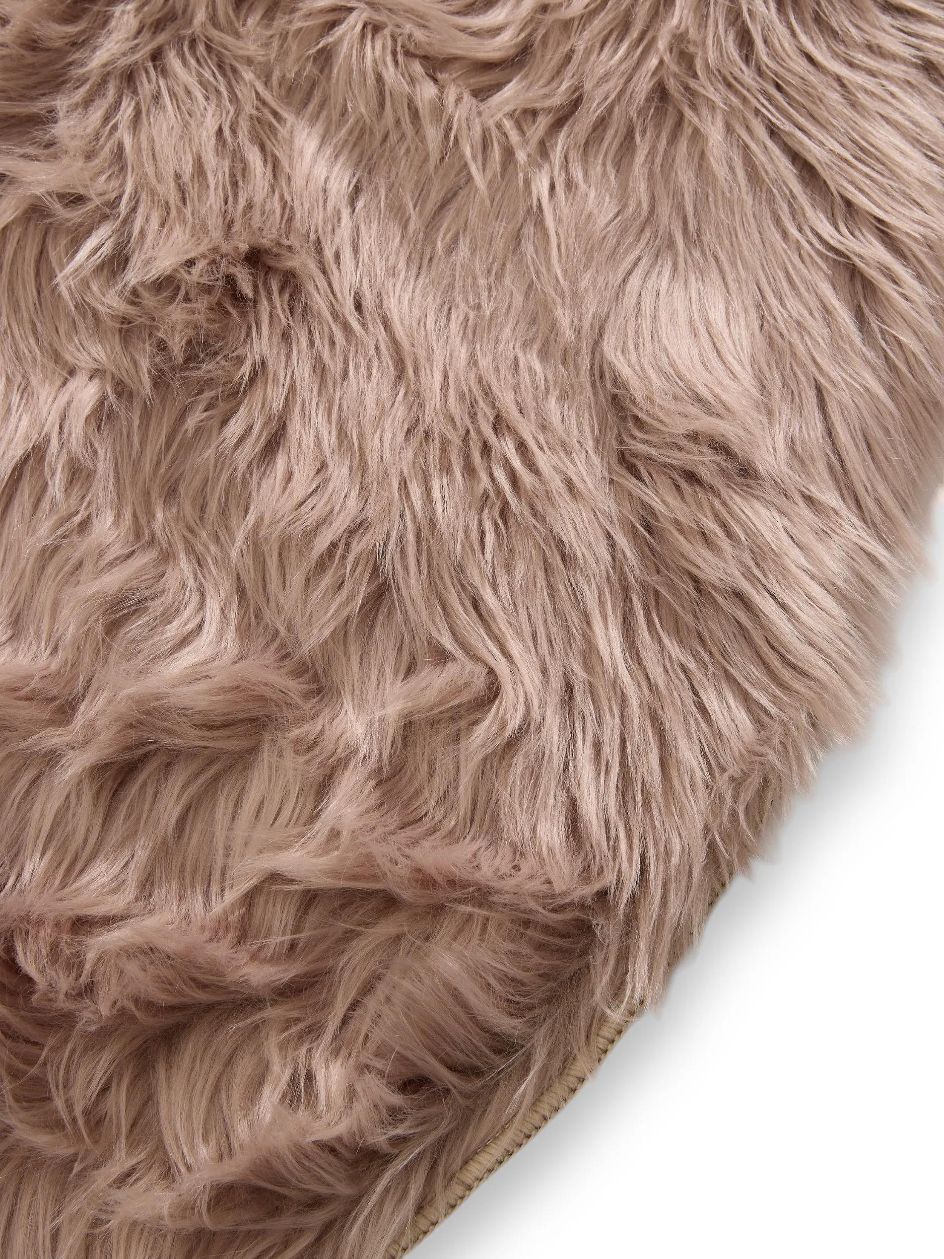 Alfombra peluda lavable Nanuk beige