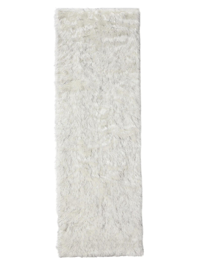 Washable Shaggy Rug Nanuk Black/White