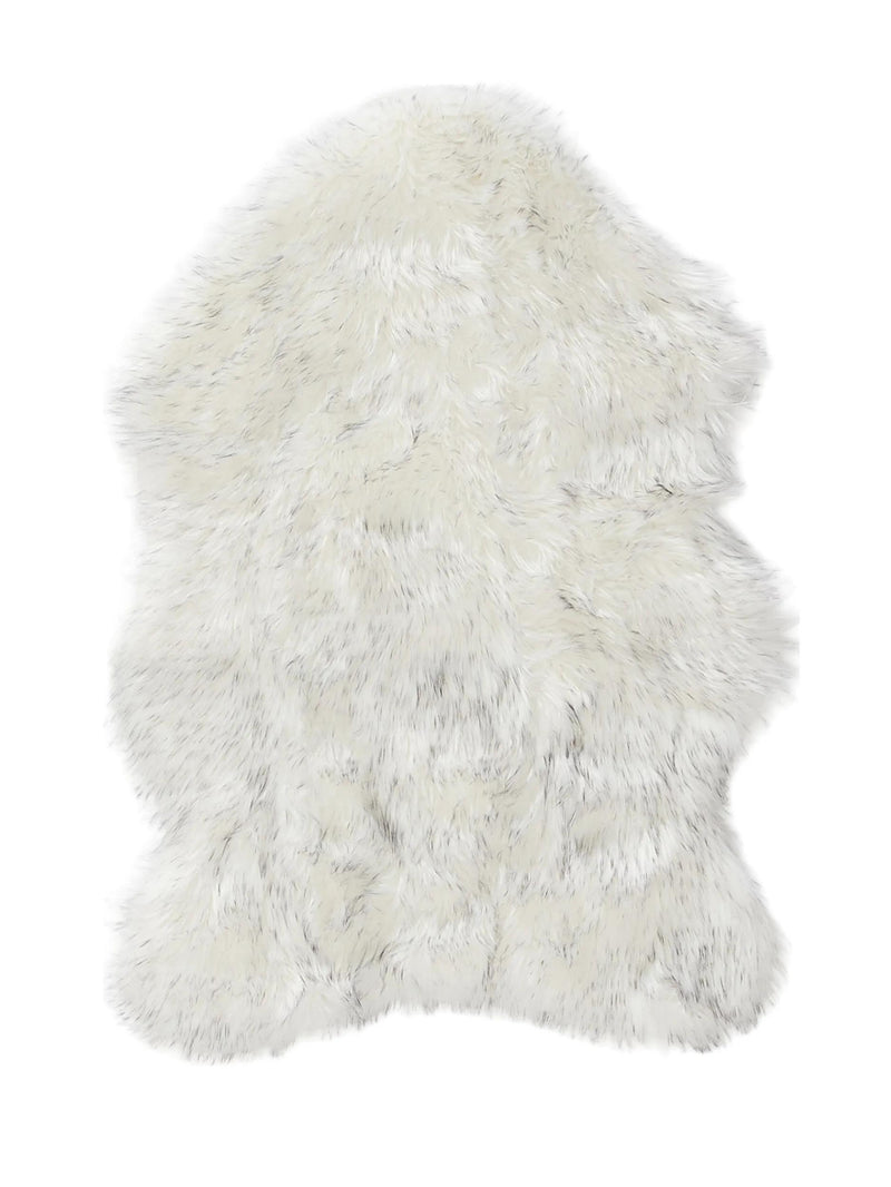 Washable Shaggy Rug Nanuk Black/White