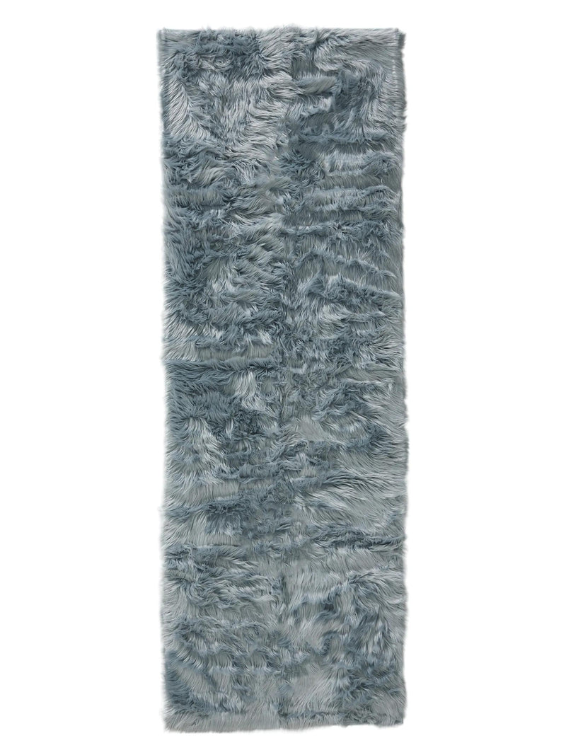 Washable Shaggy Rug Nanuk Blue