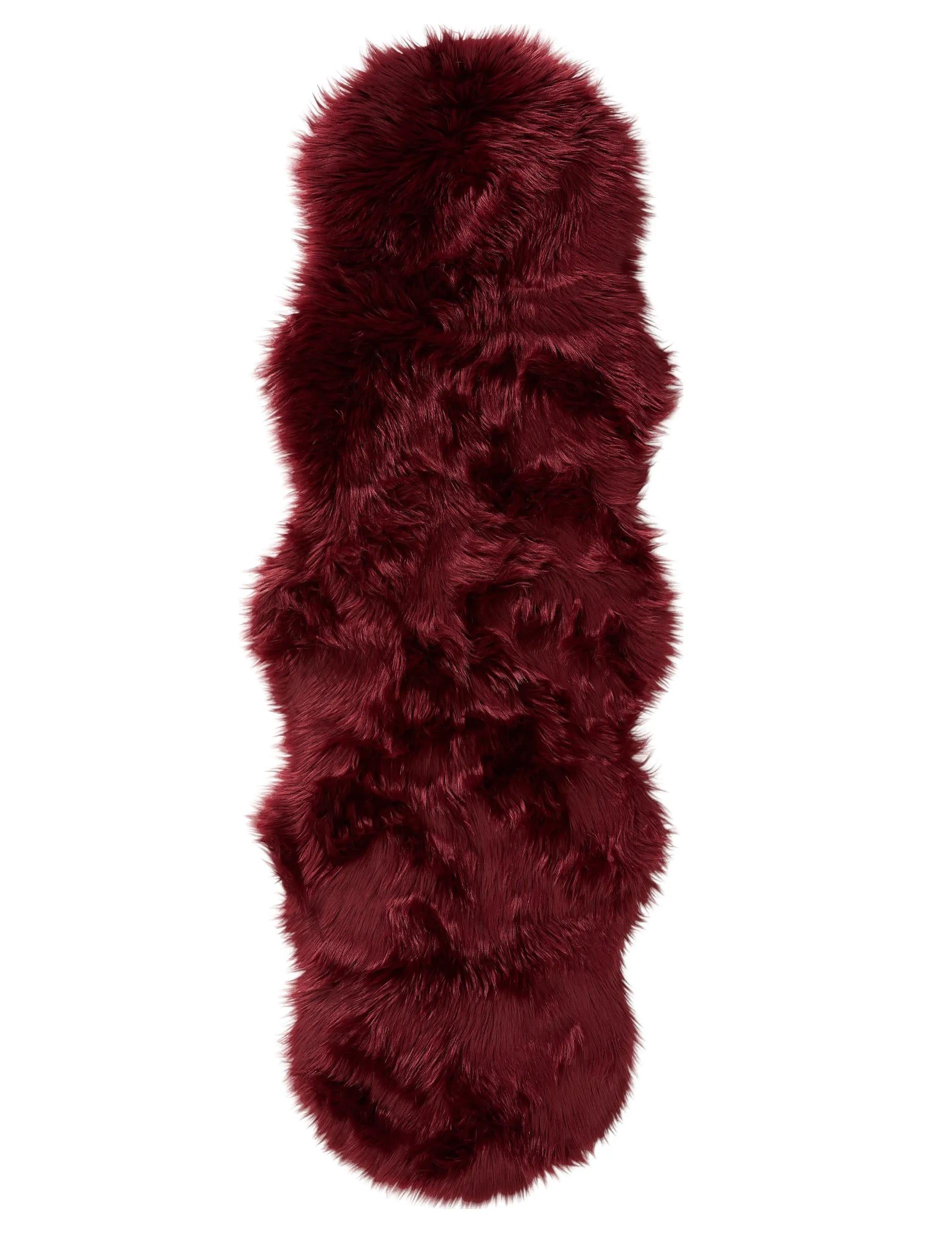 Washable Shaggy Rug Nanuk Bordeaux