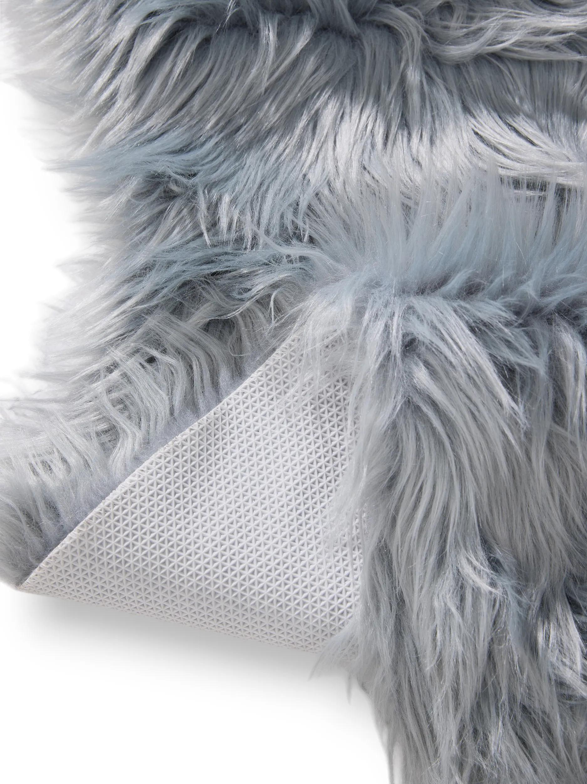 Alfombra peluda lavable Nanuk azul