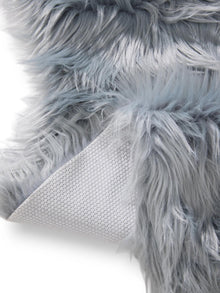 Alfombra peluda lavable Nanuk azul