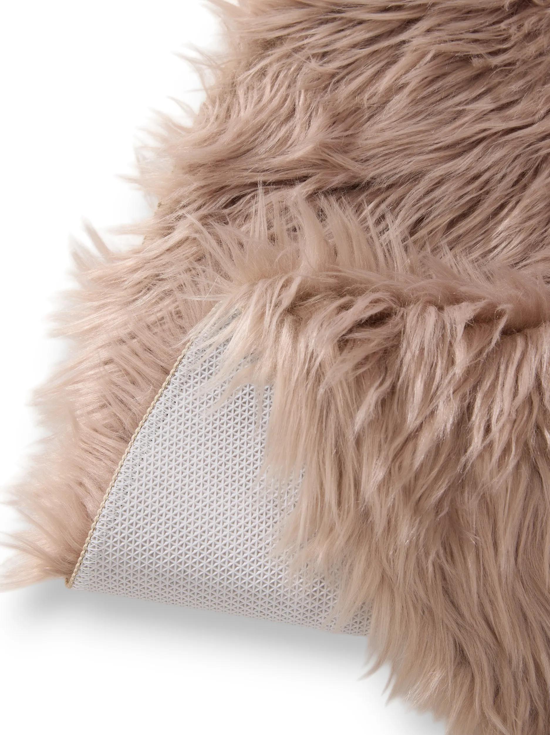 Alfombra peluda lavable Nanuk beige