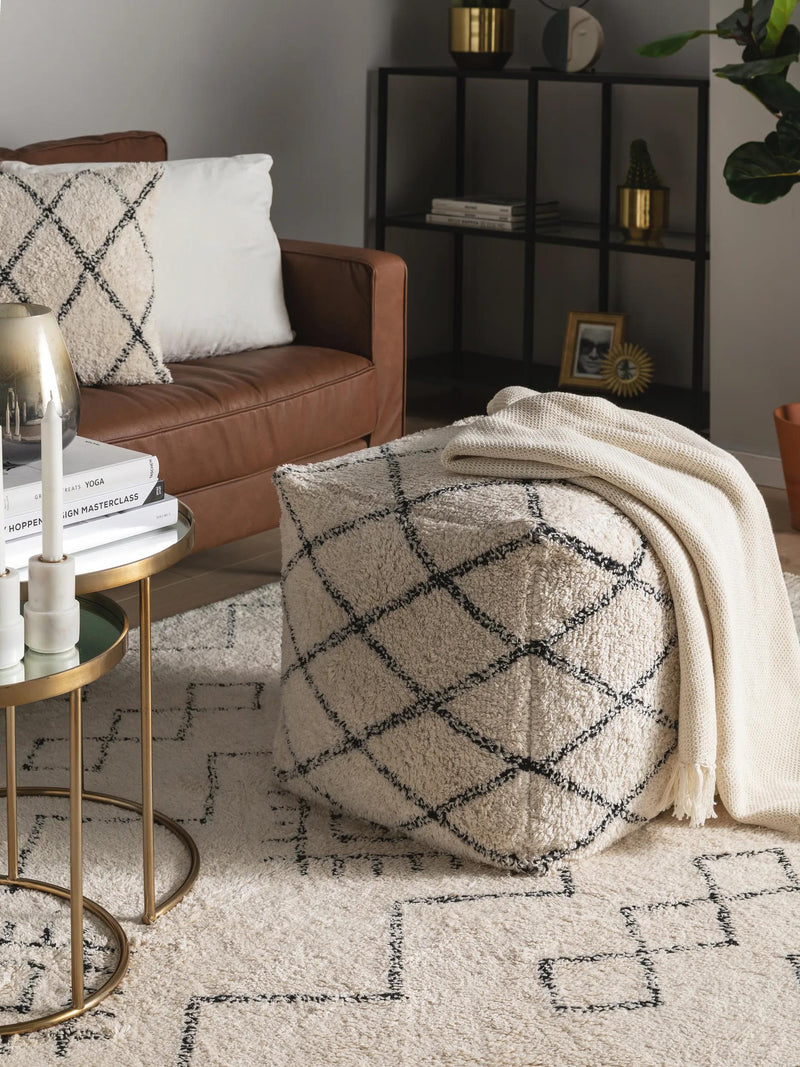 Pouf Naomi Cream