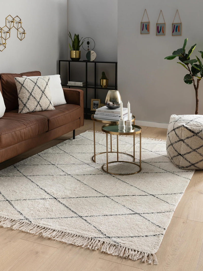 Washable Cotton Rug Naomi Cream