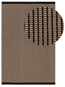 In- & Outdoor Teppich Naoto Beige/Schwarz