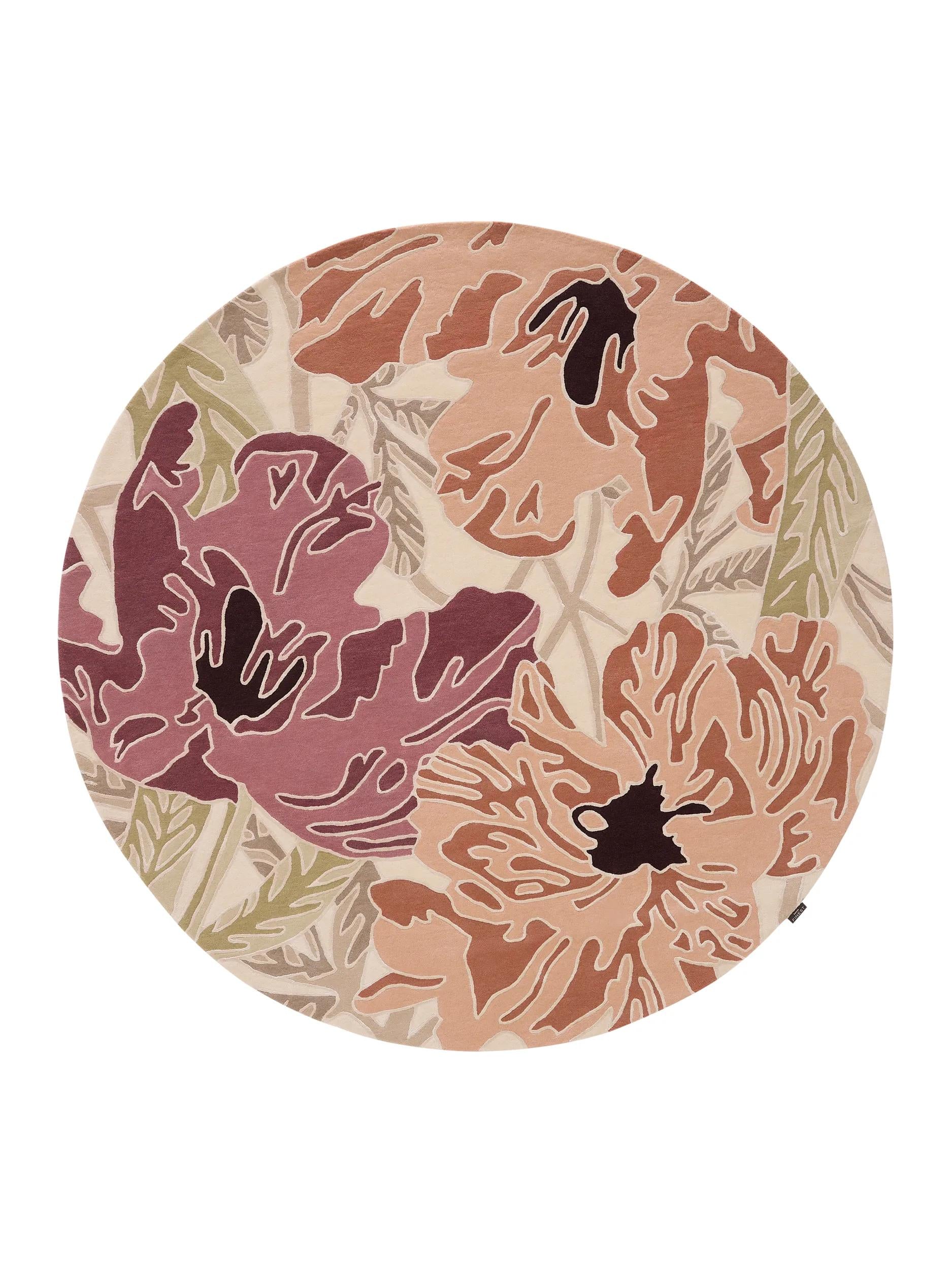 Round Wool Rug Narciso Multicolour