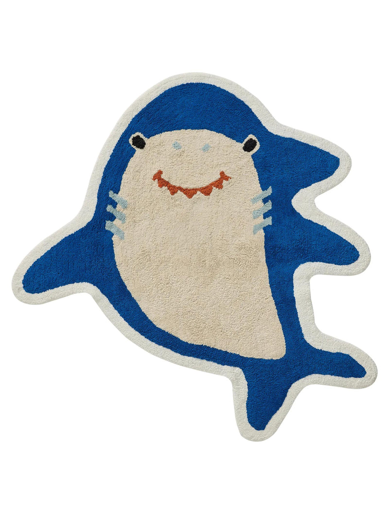 Washable Kids Rug Narius Blue