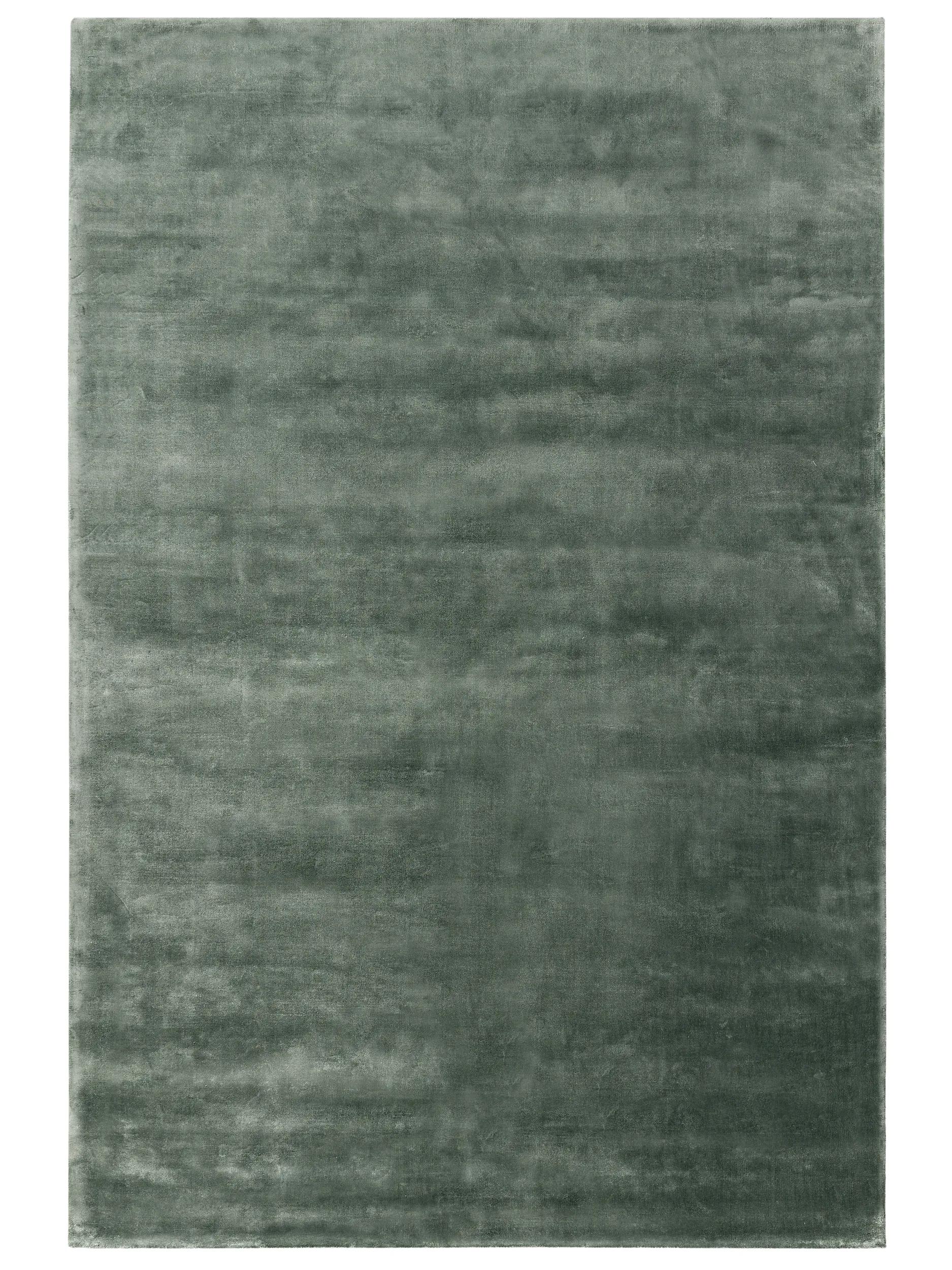 Alfombra de viscosa Nela verde claro