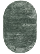 Viscose Rug Oval Nela Light Green