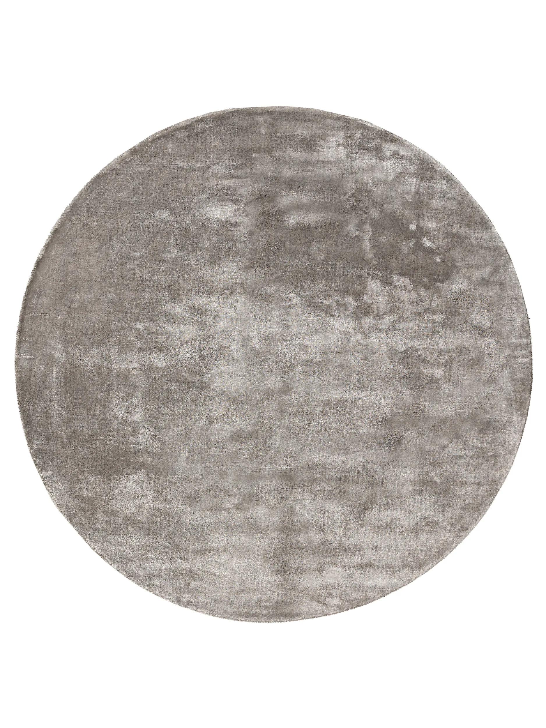Viscose Rug Round Nela Grey
