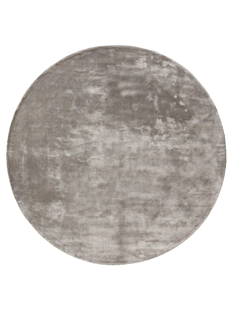 Viscose Rug Round Nela Grey