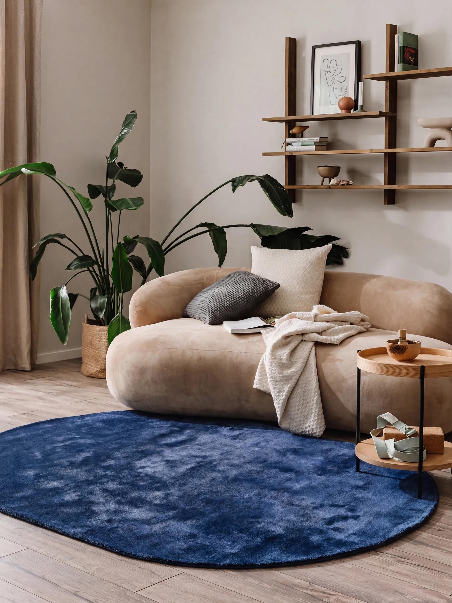 Viscose Rug Nela Blue