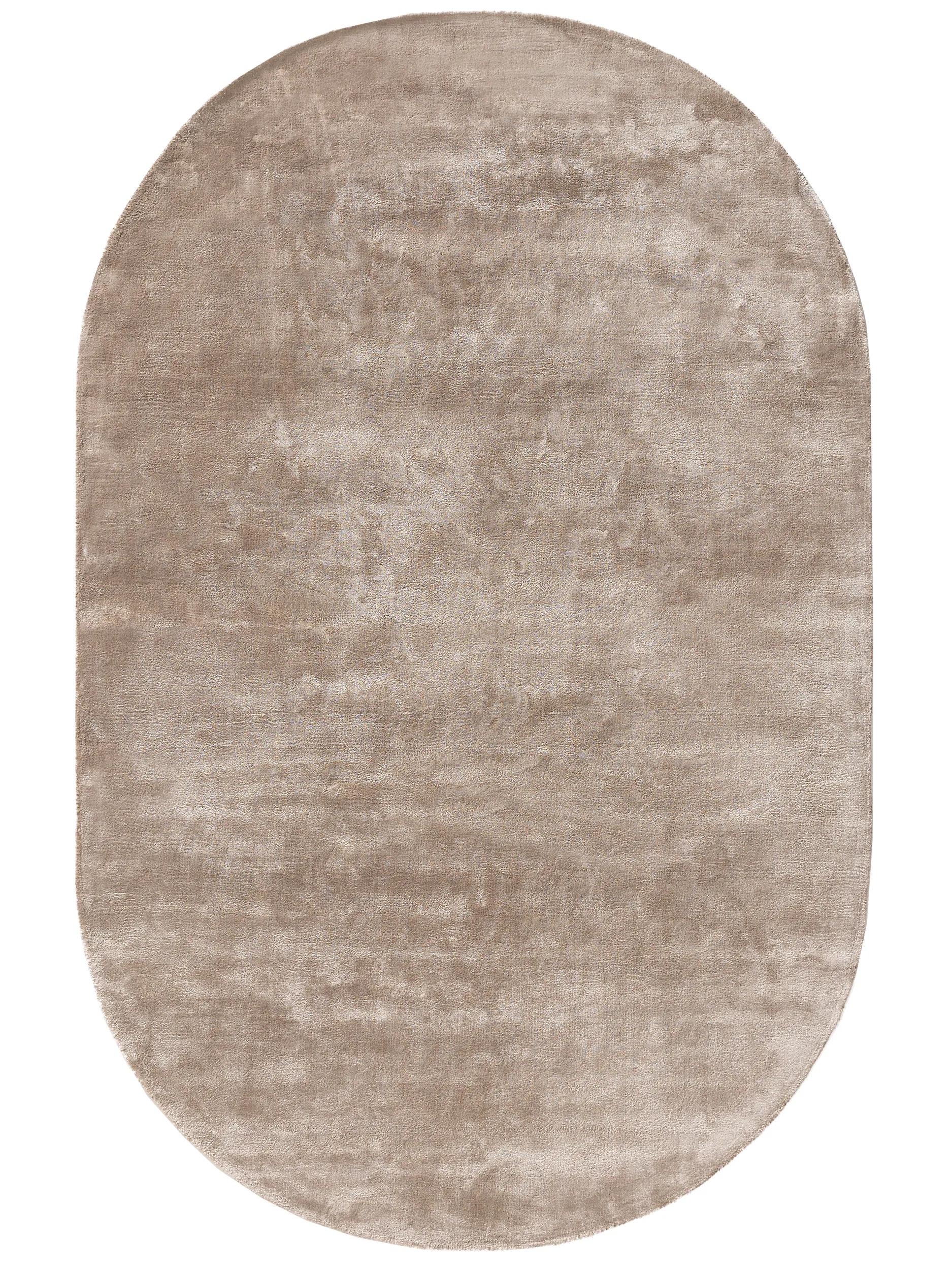 Viscose Rug Oval Nela Taupe