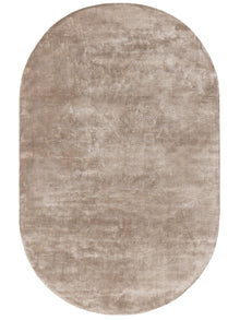 Viscose Rug Oval Nela Taupe
