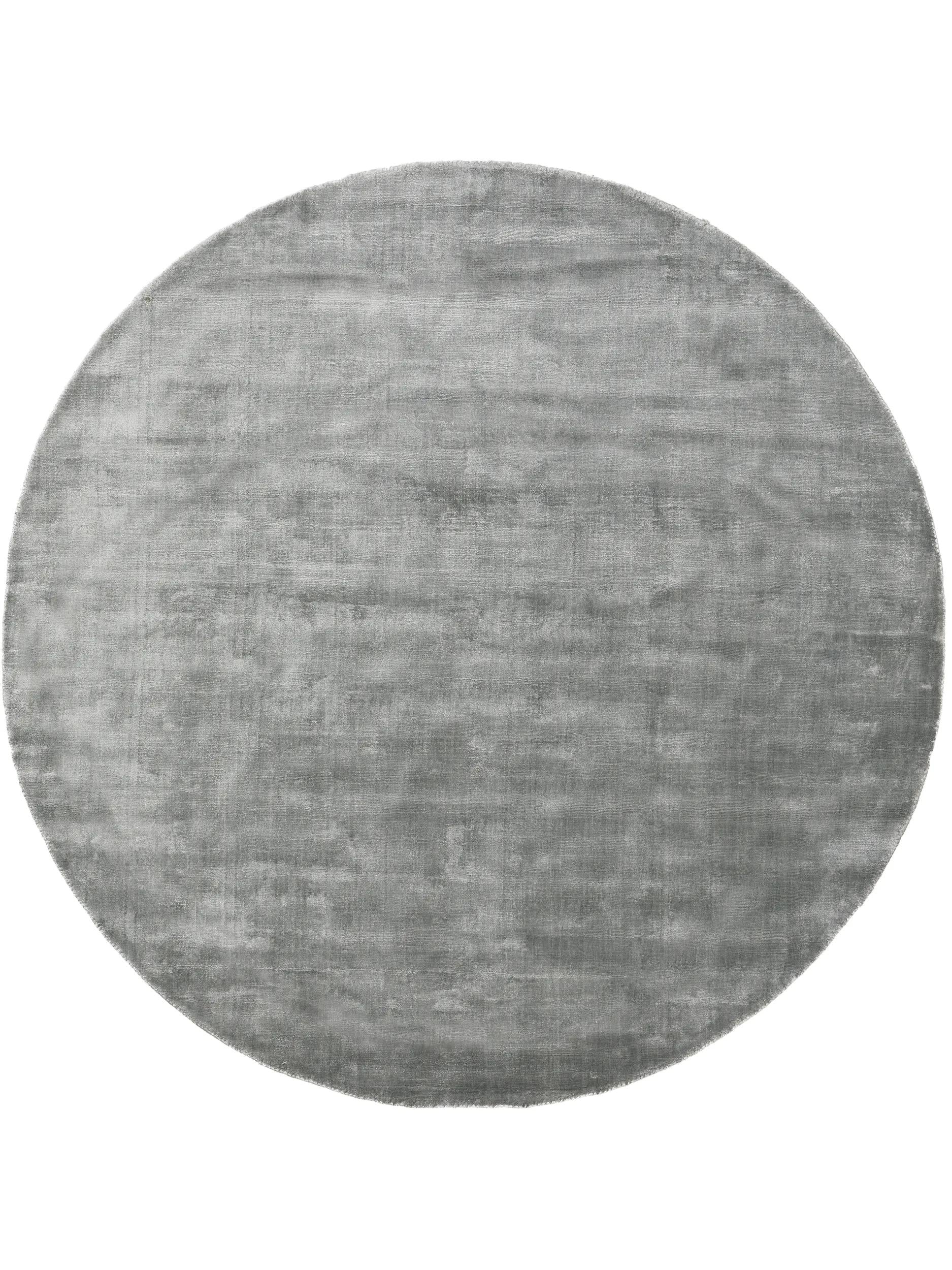 Viscose Rug Round Nela Light Blue