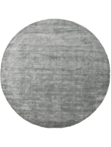 Viscose Rug Round Nela Light Blue