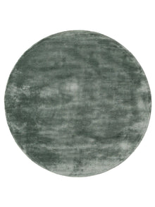 Viscose Rug Round Nela Light Green