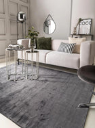 Viscose Rug Nela Charcoal/Blue