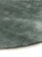 Viscose Rug Round Nela Light Green